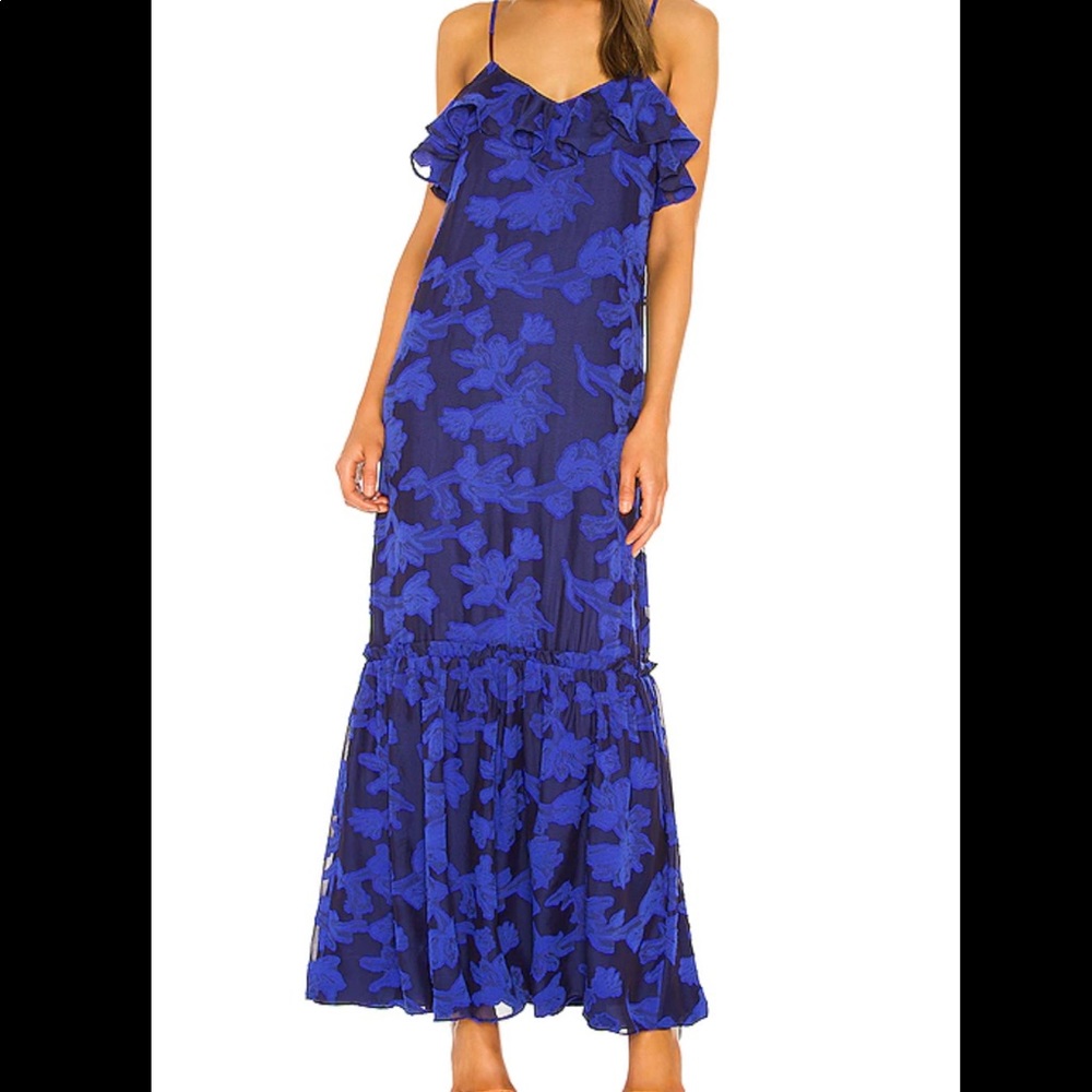 REVOLVE SAMIRA MAXI DRESS IN COBALT
